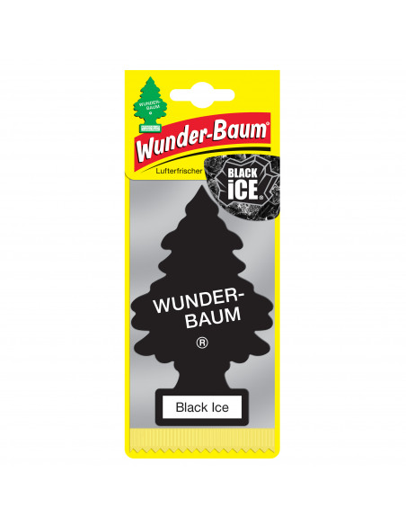 Papierowy Zapach Samochodowy Choinka WUNDER-BAUM - Black Ice