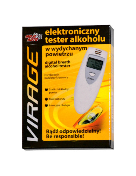 Elektroniczny Tester Alkoholu w Wydychanym Powietrzu Moje Auto - VIRAGE
