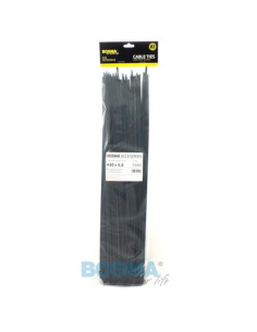 Opaski Kablowe Trytki Strapy Czarne BOSMA (100 szt) | 4,8x430mm